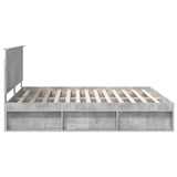 Bed Frame with Headboard Concerte 180 x 200 cm Solid Pine Wood 3410977