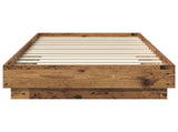 Bed Frame with LED Old Wood 80 x 200 cm Engineered Wood 8009006
