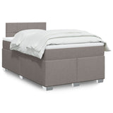 Box Spring Bed with Mattress Taupe 120x200 cm Fabric 3285859