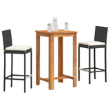 Garden Bar Set Black, Cream White 3295294