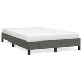 Bed Frame without Mattress Dark Grey 120x190 cm Small Double Velvet 379503
