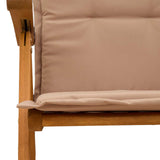 Reclining Garden Chairs 6 pcs Natural Solid Acacia Wood 3434473