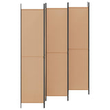 6-Panel Room Divider Beige 300 x 220 cm Fabric 42039214