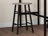 3 Piece Bar Table Set with 2 Stools, Industrial Bar Table and Stool Set, Dining Table and Chair Set, T3398P344529