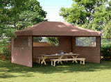 Party Tent Folding Brown 279 x 410 x 315 cm Oxford Fabric 42023592