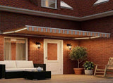 Manual Awning Frame with LEDs Blue, Orange and White 5 x 3.5 m 3420715