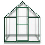 Greenhouse with Base Frame Green 169x169x202 cm Aluminium 4005832