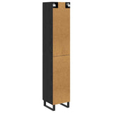 Highboard Black Oak 34.5 x 34 x 180 cm Engineered Wood 3416208
