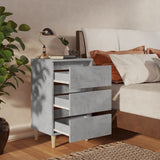 Bed Cabinet Set of 2 Concrete grey 805896