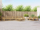 Outdoor Sofa Set 7 pcs White 3386088