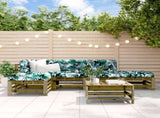 6 Piece Garden Lounge Set Impregnated Wood Pine 3186339
