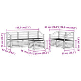 Sofa Sets Solid Acacia Wood 3391409