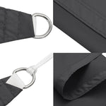 Sunshade Sail Oxford Fabric Rectangular 3x6 m Anthracite 135103