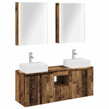 Bathroom Cabinet Set 5 pcs Old Wood Engineered Wood 3406413