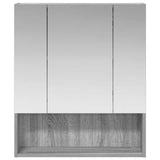 Bathroom Mirror Cabinet Grey Sonoma 60 x 14.5 x 70 cm 889188