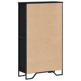 Bookcase Black 80x31x137.5 cm Engineered Wood 848629
