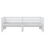ZNTS Pull-out Day Bed without Mattress White 2xcm 806966