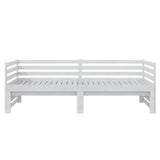 ZNTS Pull-out Day Bed without Mattress White 2xcm 806966