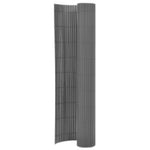 ZNTS Double-Sided Garden Fence 110x500 cm Grey 317165