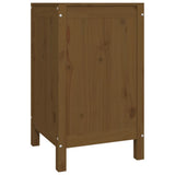Laundry Box Honey Brown 44x44x76 cm Solid Wood Pine 823577
