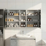 Bathroom Cabinet Set 3 pcs 100 x 10.5 x 60.5 cm Engineered wood 3403699