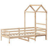 Day Bed with Roof without Mattress 80x200 cm Solid Wood 3282188