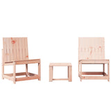 ZNTS 3 Piece Garden Lounge Set Solid Wood Douglas 832623