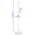 ZNTS Coat Stand White 177 cm Powder-coated Iron 377093