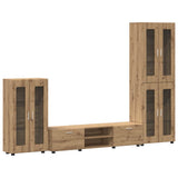 TV Cabinet Set FLORIN 3 pcs Artisan Oak Engineered Wood 3397963