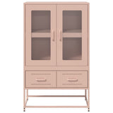 Highboard Pink 68x39x111.5 cm Steel 853363