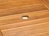 Garden Dining Set Warm Brown Solid Teak Wood Large Durable 3059577