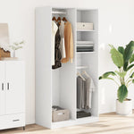 Wardrobe White 100x50x200 cm Engineered Wood 3307765
