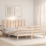 Bed Frame without Mattress 160x200 cm Solid Wood 3194126