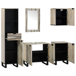 Bathroom Furniture Set 5 pcs Walnut brown 38 x 33 x 160 cm 3310051