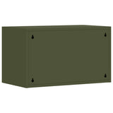 Wall Cabinet for Garage with Gas-lift Door Olive green 883283