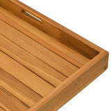 Serving Tray 60x60 cm Solid Teak Wood 315458