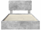 Storage Bed Concrete Grey 90 x 190 cm Engineered Wood 3412731
