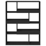 Room Divider Black 100x33x125.5 cm Engineered Wood 3309484