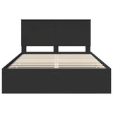 Bed Frame with Drawer Black 160 x 200 cm Engineer Wood 3409441