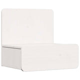 Bedside Table 2 pcs White 44 x 32.5 x 40 cm Solid pine wood 873490