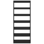 Book Cabinet/Room Divider Black 80x30x198 cm Engineered Wood 811728