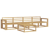 Outdoor Sofa Set 5 pcs White 79 x 79 x 37 cm Solid Acacia Wood 3386028