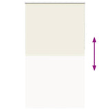 Roller Blind Blackout Off White 130x230 cm Fabric Width 126.6 cm Polyester 4011732