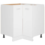Corner Bottom Cabinet Lyon White 75.5x75.5x81.5 cm Engineered Wood 802489