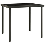 Outdoor Dining Set Black and Anthracite 3073522