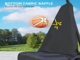 245-305cm Adjustable Basketball Hoop and Stand, with Wheels, Black T3398P349119