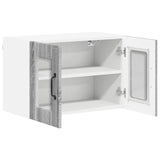 Wall Glass Cabinet LUCCA 2 pcs Grey Sonoma 60 x 31 x 40 cm 884978