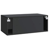 Wall-Mounted TV Cabinet Black 78.5 x 41 x 30 cm Engineered Wood 898686