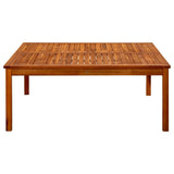 ZNTS Garden Coffee Table 110x110x45 cm Solid Acacia Wood 316397