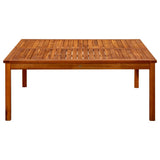 Garden Coffee Table 110x110x45 cm Solid Acacia Wood 316397